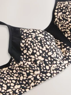 Next F-K Ultimate Support Cushioned Comfort Wired High Impact Sports Bra Black/White Online