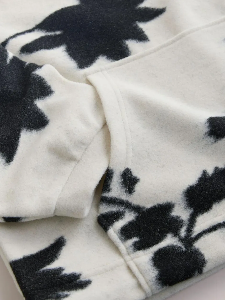 Next Black/White Floral Half Zip Fleece Discount