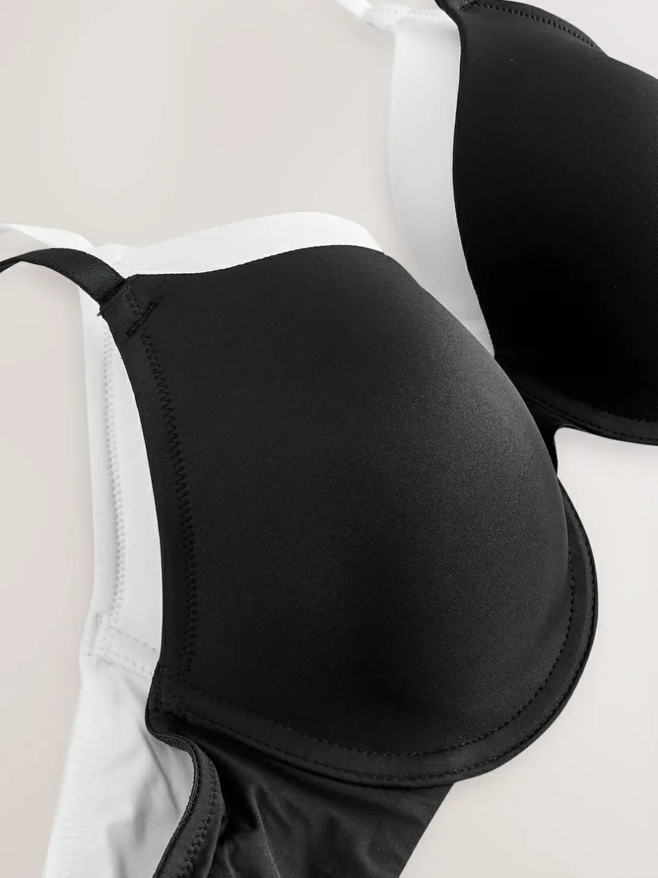 Next Black/White Full Cup A-E Smoothing Ultimate Comfort Bras 2 Pack Sale