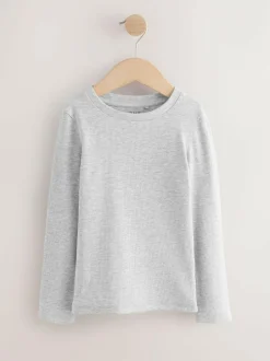 Next Black/White Long Sleeve Ribbed Tops 3 Pack (3-16yrs) Discount