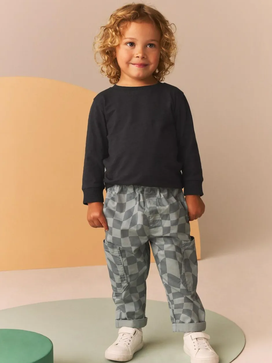 Next Plain Long Sleeve T-Shirts 5 Pack (3mths-7yrs) Black/White Best