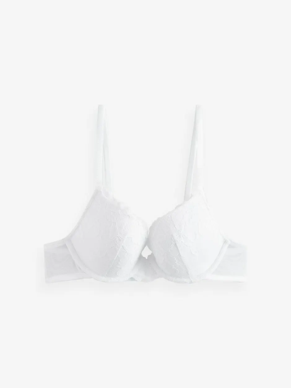 Next Push Up Plunge Lace Bras 2 Pack Black/White New