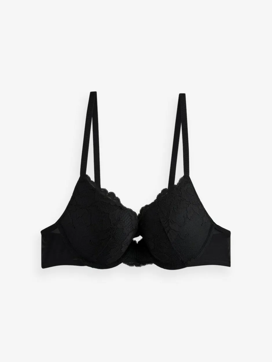 Next Push Up Plunge Lace Bras 2 Pack Black/White New
