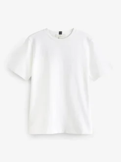 Next Short Sleeve Heavyweight T-Shirts 2 Pack Black/White Clearance