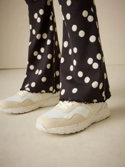 Next Black/White Spot 1 Pack Rib Flare Leggings (3-16yrs) Discount