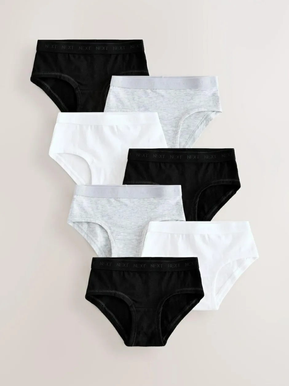 Next Hipsters 7 Pack (2-16yrs) Black/White/Grey Hot