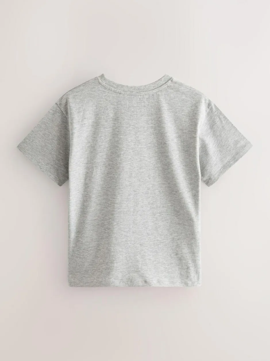 Next Black/White/Grey Oversized T-Shirts 3 Pack (3-16yrs) Sale