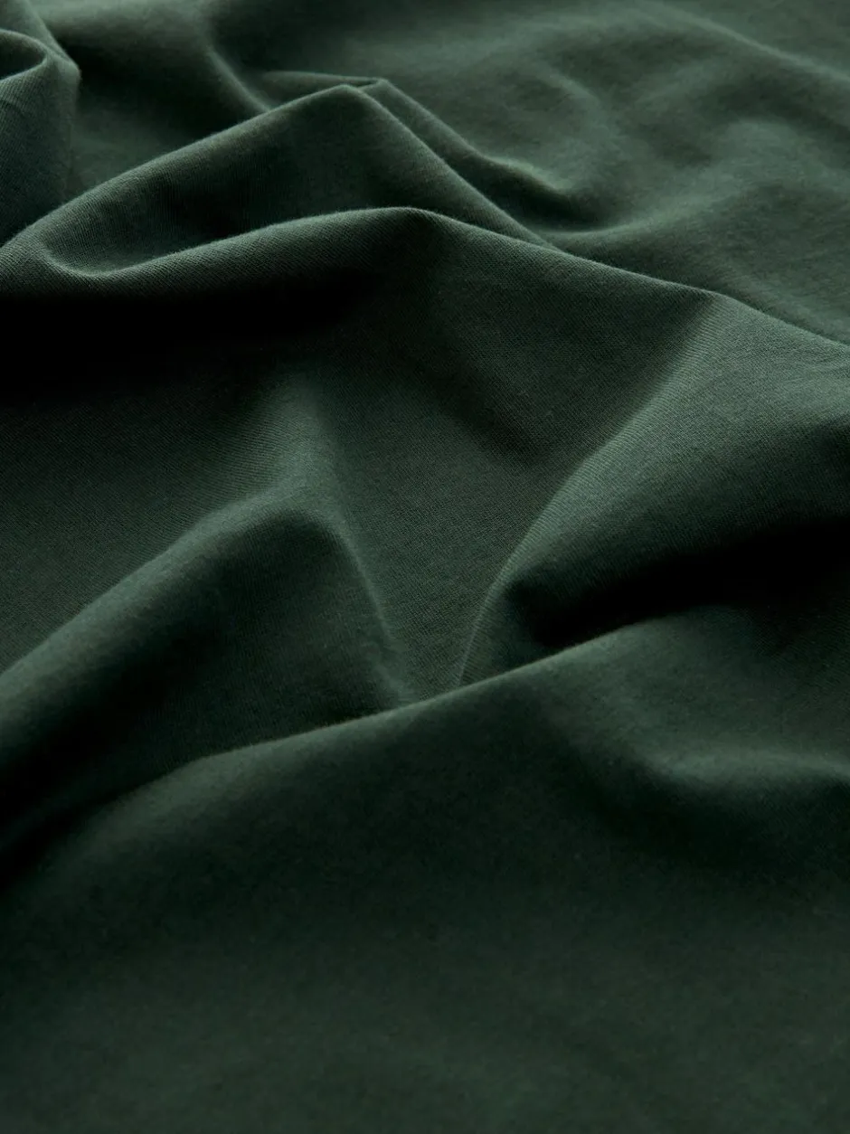 Next Regular Fit Regular Fit Long Sleeve 100% Cotton T-Shirts 5 Pack Black/White/Navy Blue/Green/Burgundy Red Clearance