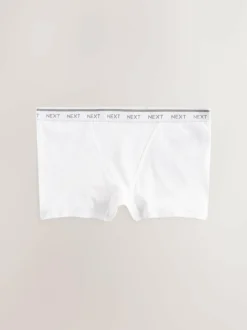 Next Boyshort Cotton Logo Knickers 4 Pack Black/White/Nude Sale