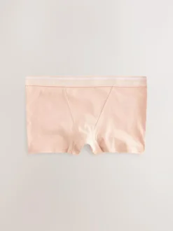 Next Boyshort Cotton Logo Knickers 4 Pack Black/White/Nude Sale