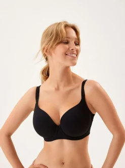 Next Black/White/Pastel Rose Nude Pad Balcony DD+ Cotton Blend Ultimate Comfort Bras 3 Pack Sale