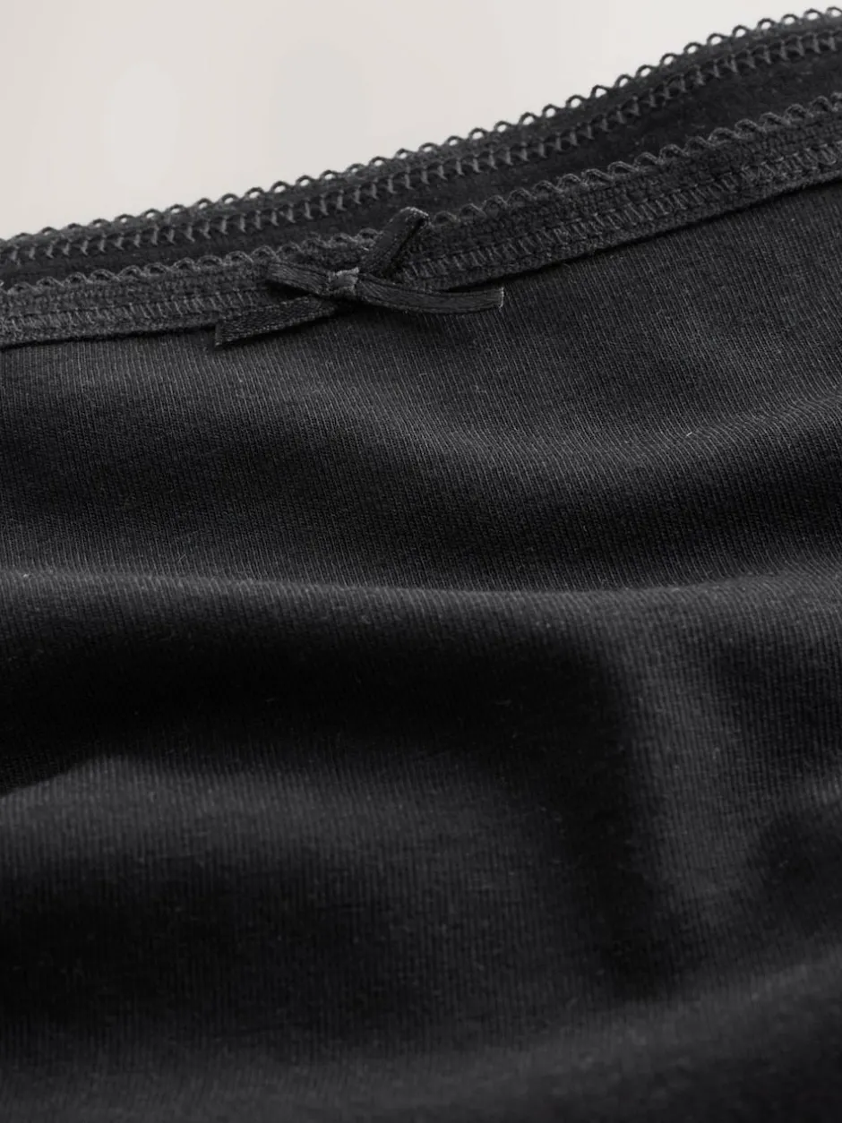 Next Full Brief Full Briefs Cotton Knickers 10 Pack Black/White/Pastel Rose Nude Online
