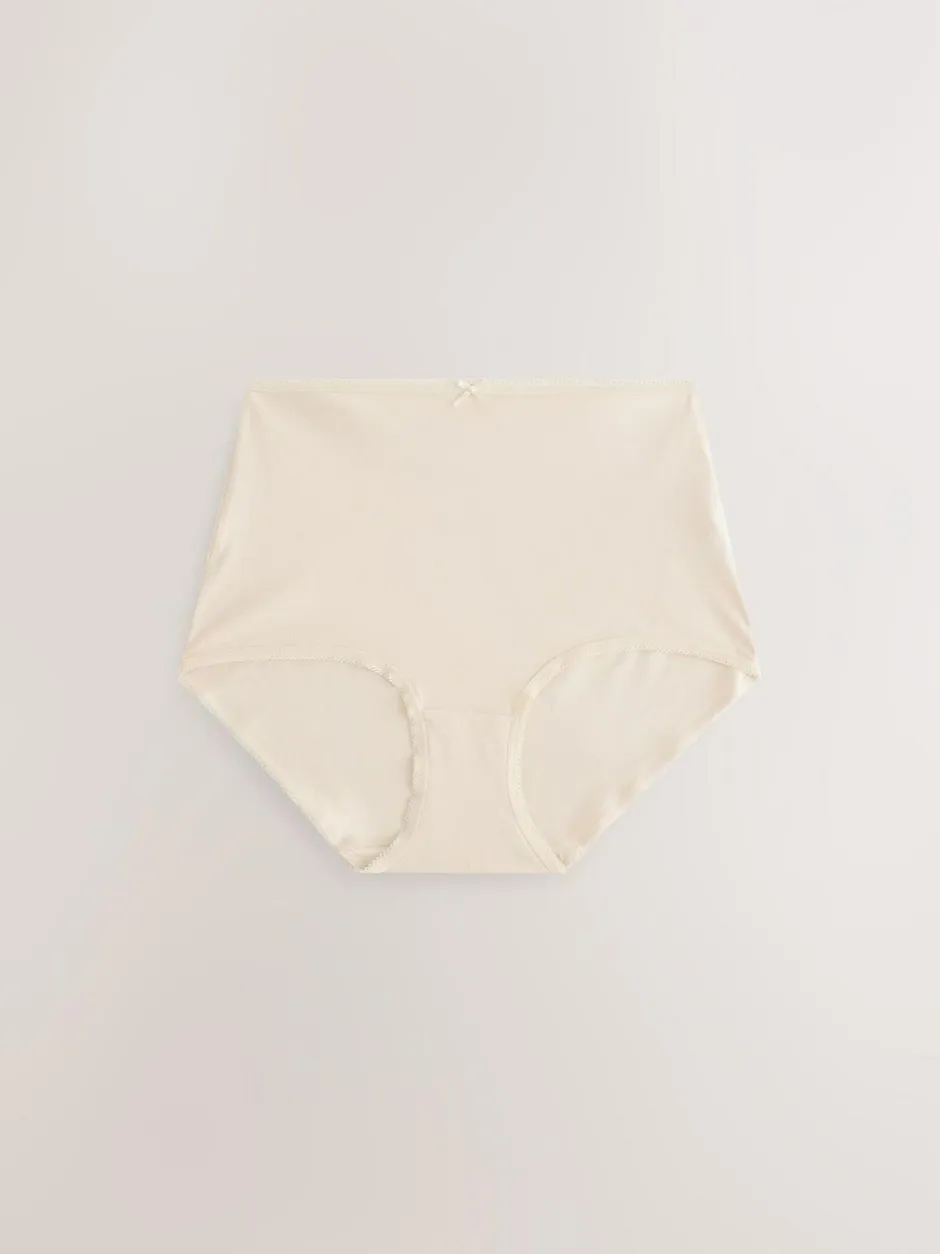Next Full Brief Full Briefs Cotton Knickers 10 Pack Black/White/Pastel Rose Nude Online