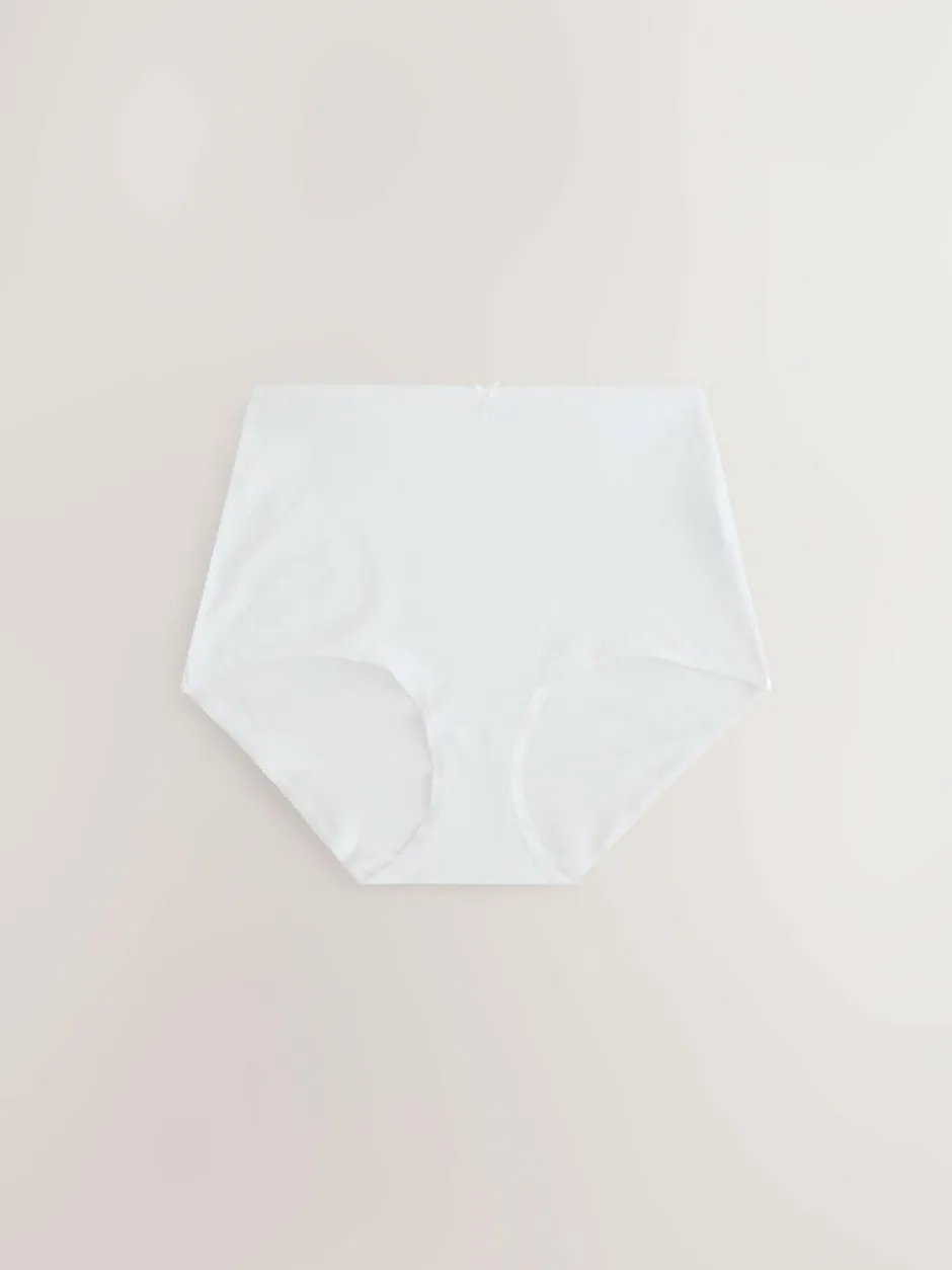 Next Full Brief Full Briefs Cotton Knickers 10 Pack Black/White/Pastel Rose Nude Online