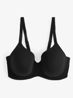 Next Black/White/Pastel Rose Nude Pad Full Cup DD+ Cotton Blend Ultimate Comfort Bras 3 Pack New