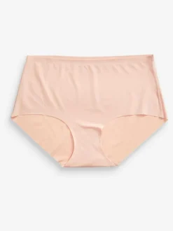 Next Midi No VPL Comfort Knickers 3 Pack Black/White/Praline Nude Best