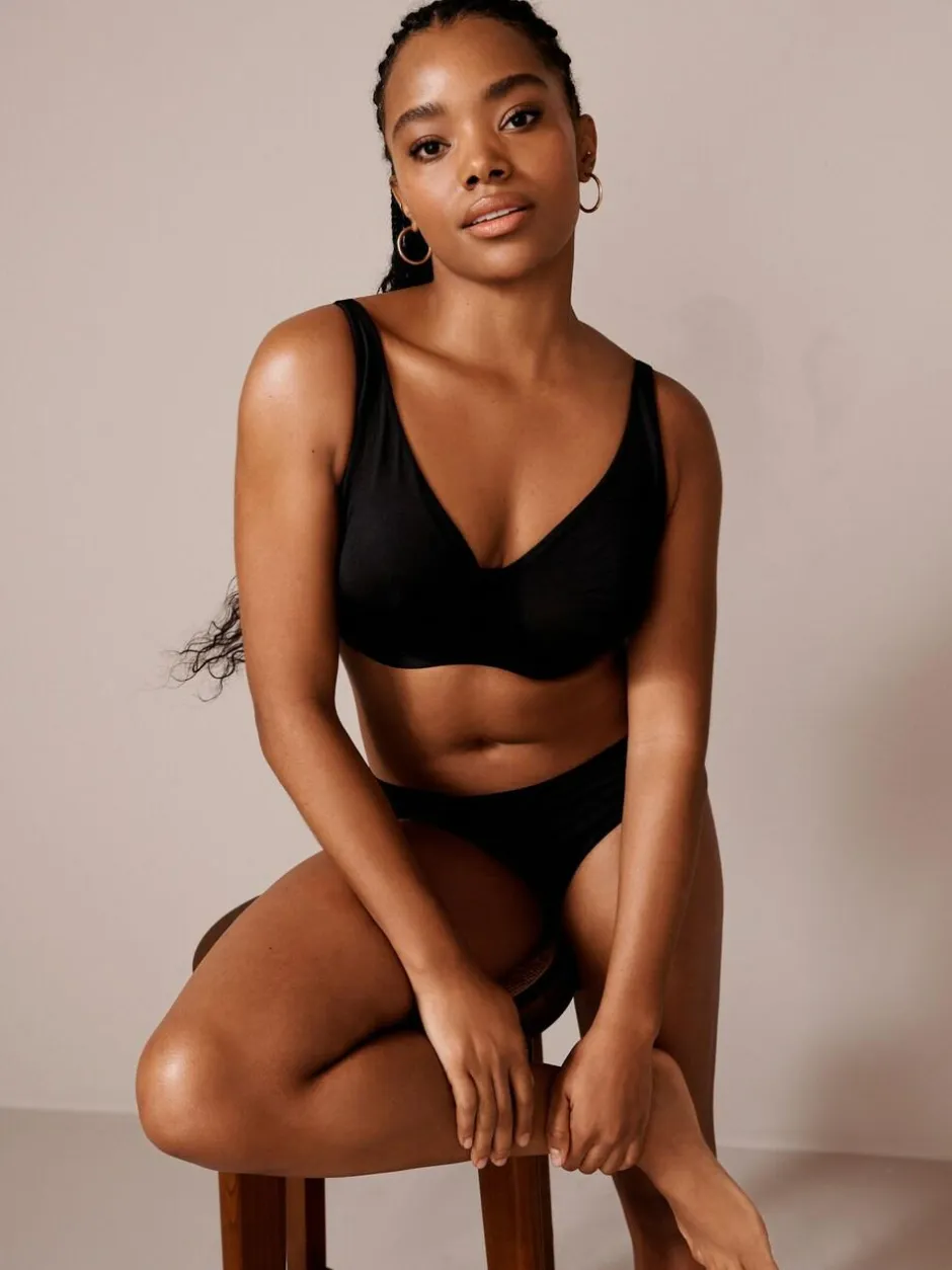 Next Non Pad Full Cup DD+ Microfibre Smoothing Ultimate Comfort T-Shirt Bras 3 Pack Black/White/Praline Nude Discount