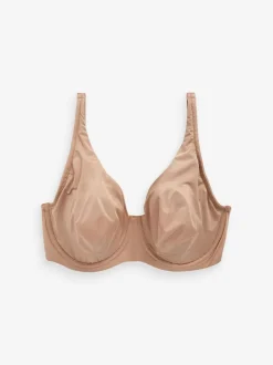 Next Non Pad Full Cup DD+ Microfibre Smoothing Ultimate Comfort T-Shirt Bras 3 Pack Black/White/Praline Nude Discount