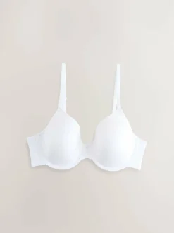 Next Black/White/Praline Nude Pad Full Cup A-E Ultimate Comfort Smoothing T-Shirt Bras 3 Pack Clearance