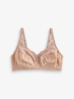 Next Total Support Full Cup Lace Ultimate Comfort Bras 3 Pack Black/White/Praline Nude Sale