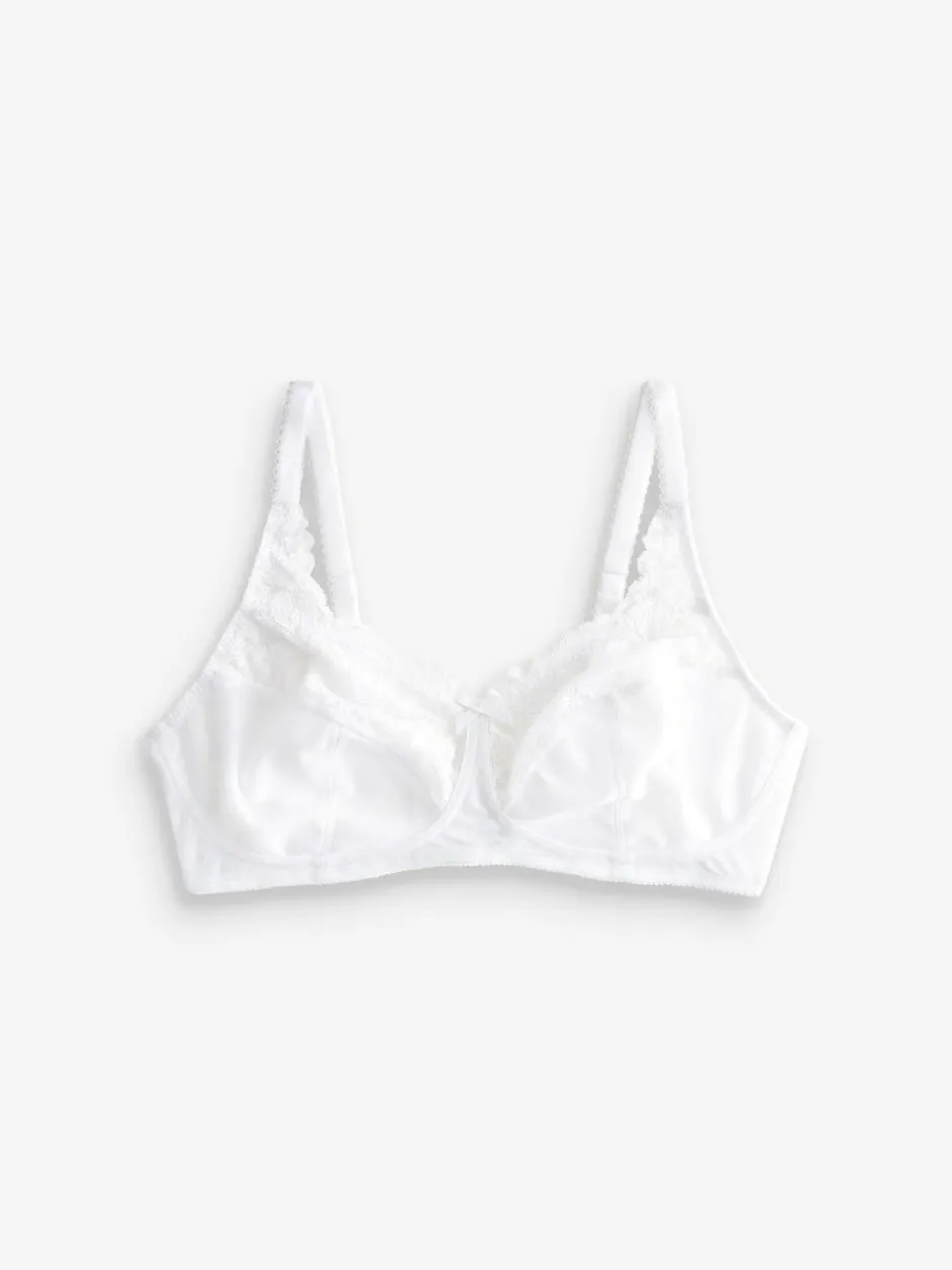 Next Total Support Full Cup Lace Ultimate Comfort Bras 3 Pack Black/White/Praline Nude Sale