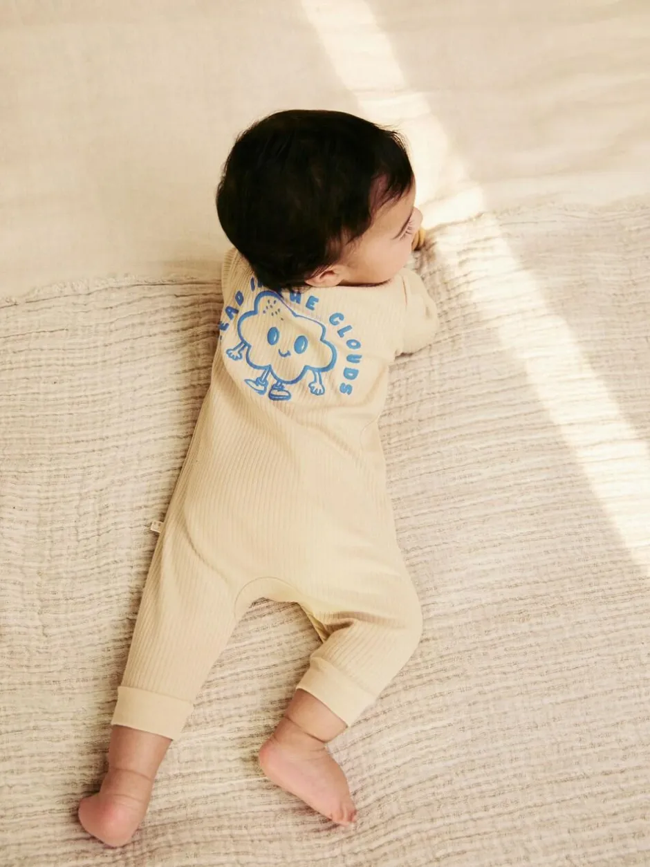 Next Blue 3 pack Baby Two Way Zip Footless Cotton Sleepsuits (0mths-3yrs) Best