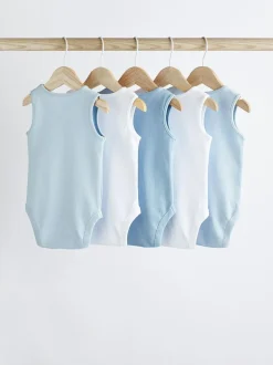 Next Blue 5 Pack Baby Vest Bodysuits Hot