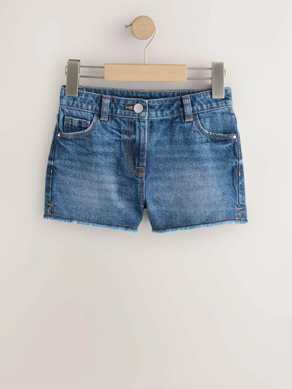 Next Blue 2 Pack Fray Shorts (3-16yrs) Discount