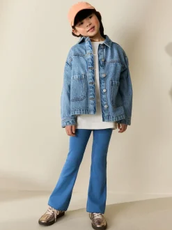 Next Blue 1 Pack Rib Flare Leggings (3-16yrs) Sale