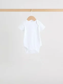 Next Blue 5 Pack Short Sleeve Baby Bear Bodysuit