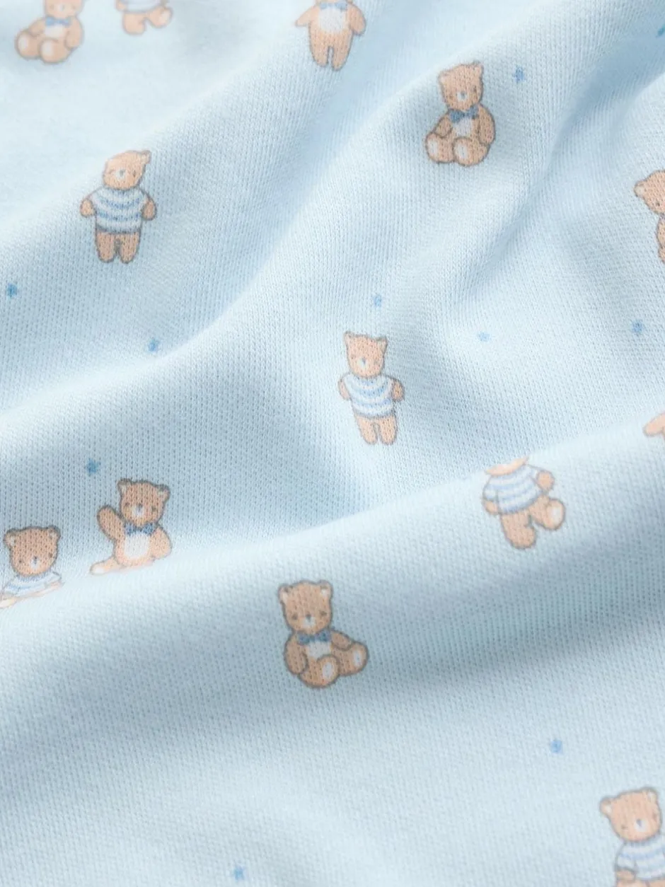 Next Blue 7 Pack Short Sleeve Baby Bear Bodysuit Clearance