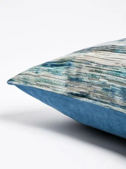 Next 40 x 59cm Haze Velvet Stripe Cushion Blue Online