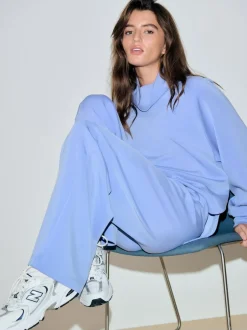 Next Active Modal Supersoft Cowl Neck Jumper Blue