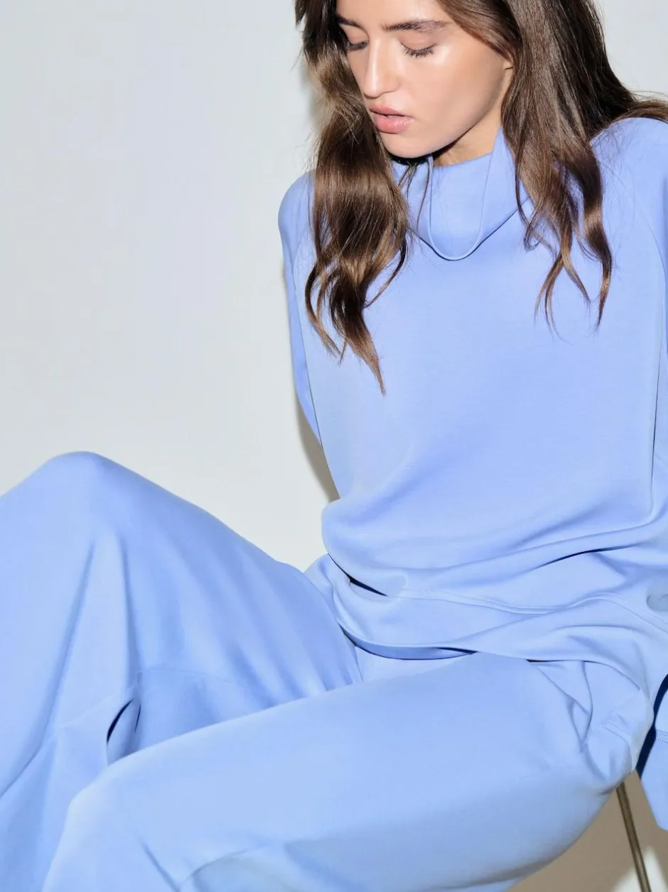 Next Active Modal Supersoft Cowl Neck Jumper Blue