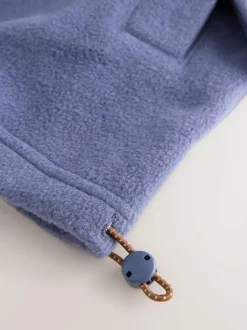 Next Half Zip Fleece Jumper Blue Apres Hot