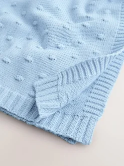Next Baby Bobble Blanket Blue Outlet
