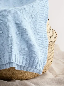 Next Baby Bobble Blanket Blue Outlet