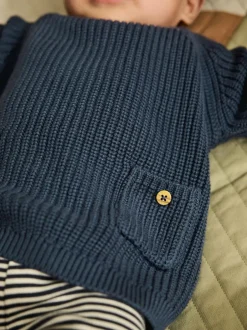 Next Baby Knitted Jumper and Leggings Set (0mths-2yrs) Blue New
