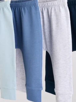 Next Baby Leggings 4 Pack (0mths-3yrs) Blue Hot
