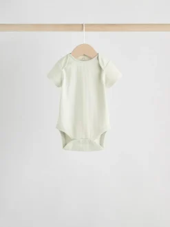 Next Blue Baby Short Sleeve Bodysuits 5 Pack New