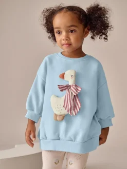 Next Sweatshirt & Leggings Set (3mths-7yrs) Blue Bow Duck Hot