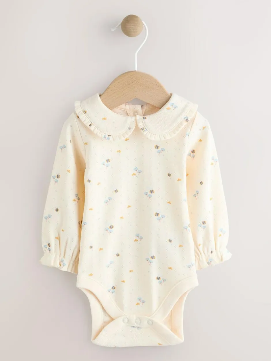 Next Blue Character Baby Cord Pinafore Long Sleeve Bodysuit & Tights Set (0mths-2yrs) Sale
