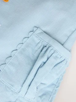 Next Blue Character Baby Cord Pinafore Long Sleeve Bodysuit & Tights Set (0mths-2yrs) Sale