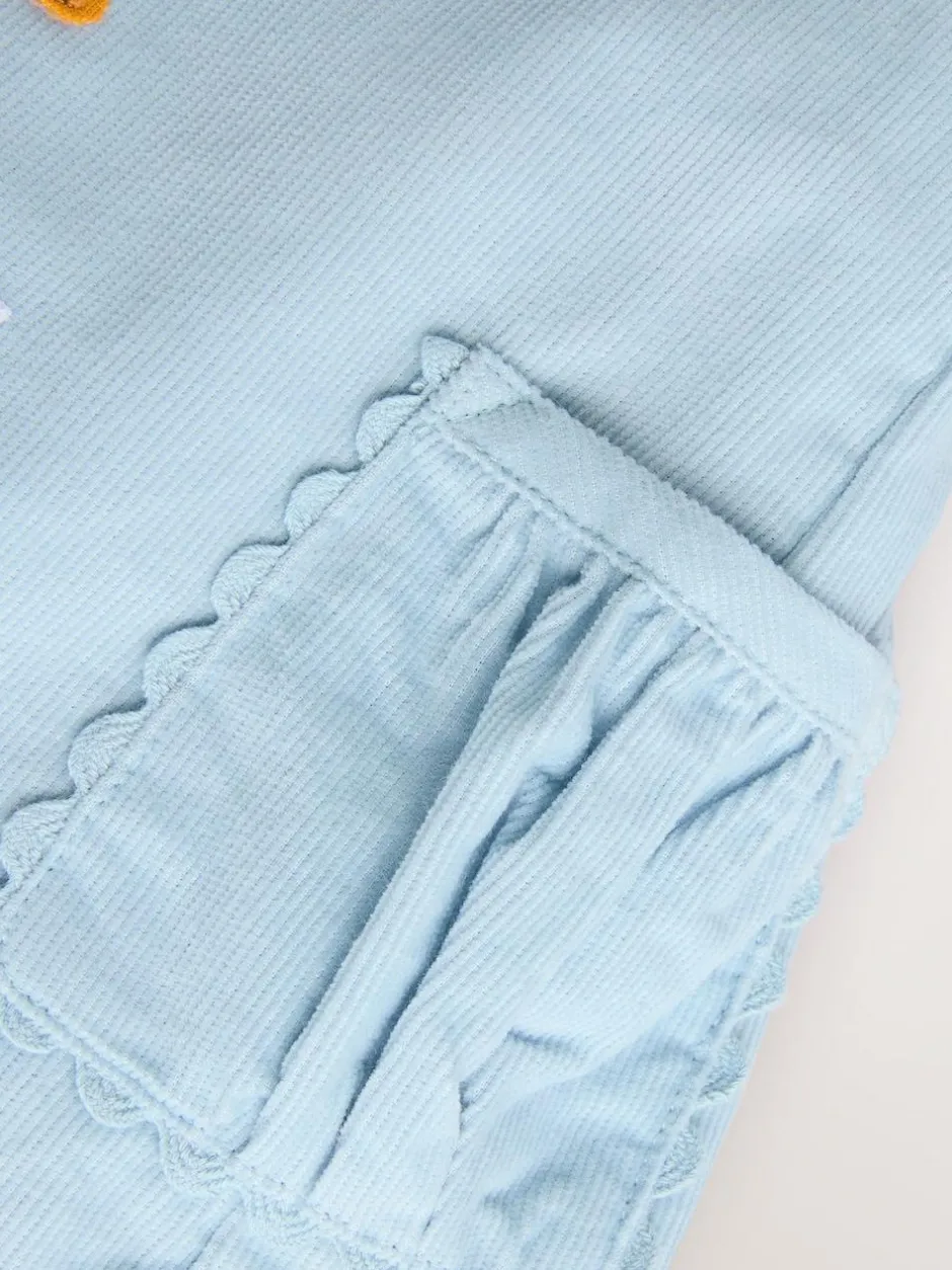 Next Blue Character Baby Cord Pinafore Long Sleeve Bodysuit & Tights Set (0mths-2yrs) Sale