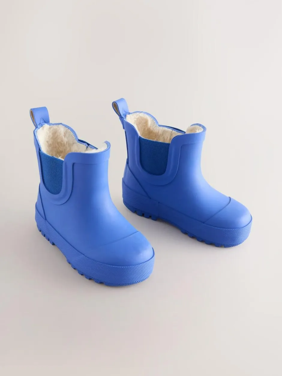 Next Blue Cobalt Warm Lined Ankle Wellies Outlet