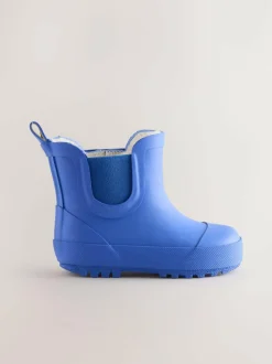 Next Blue Cobalt Warm Lined Ankle Wellies Outlet