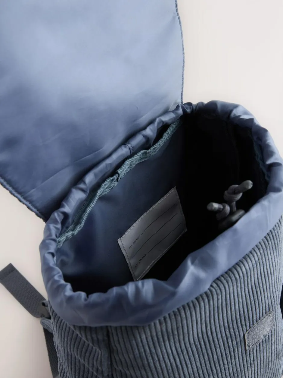 Next Blue Cord Monster Backpack Clearance