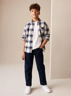 Next Blue Dark Loose Fit Stretch Jeans (3-17yrs) Outlet
