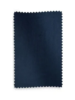 Next Blue Dark Navy Matte Velvet Super Thermal Curtains Sale