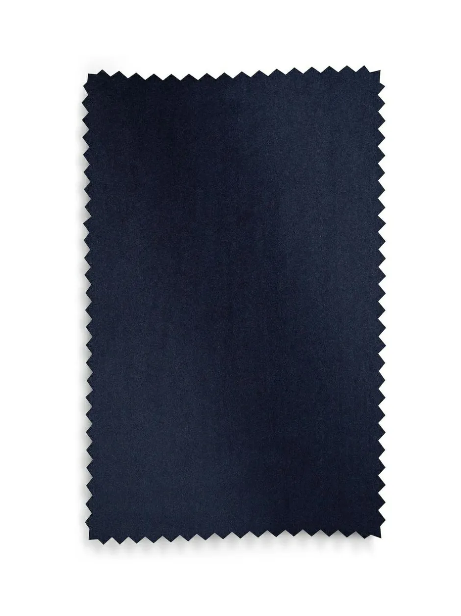 Next Blue Dark Navy Matte Velvet Lined Curtains Hot